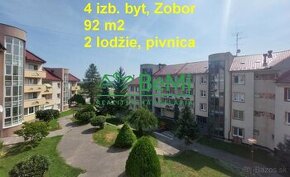 4 izbový byt, Zobor - 2 lodžie, pivnica, krásne výhľady