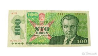 Československo - 100 korun - 1989