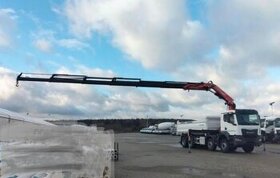 nový MAN trojstranný sklápač s hydraulickou rukou FASSI395-6