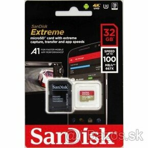 Pamäťová karta - SanDisk Extreme/ micro SDHC/ 32GB/ UHS-I U3