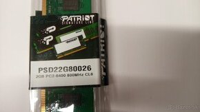 Patriot  DDR2 2GB SL PC2-6400, 6400MHz