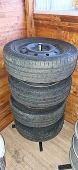 Plechové disky 4x100,letné pneumatiky 185/60 R15