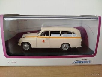 Predám model auta škoda 1201 sanitka 1:43.