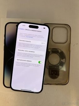 IPHONE 14 PRO SPACE BLACK 128GB ZÁRUKA - STAV AKO NOVÝ