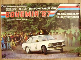 Predám, plagáty, rallye, programy, Bohemia, Škoda.