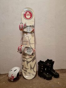 Predam snowboard Radical 150cm, viazanie, topanky, prilba