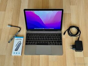 ZÁRUKA-MacBook 12" Space Gray, TOP STAV - 1