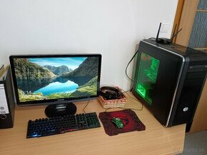 REZERVOVANÉ Pedám PC zostavu+full hd monitor, klávesnica,myš