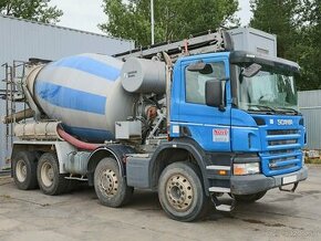 Scania P 380 CB, 8x4, BETON MIX S DOPRAVNÍKEM 12 METRŮ NA DÁ