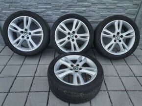 Alu disky 5x100 R16 Škoda + 205/45 R16 letné pneumatiky - 1