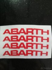 Nálepka Abarth na brzdy fiat