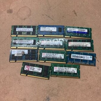 Predám ram pamäte do notebookov SODIMM DDR2 s kapacitou 1GB