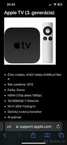 Apple tv 3 generácia