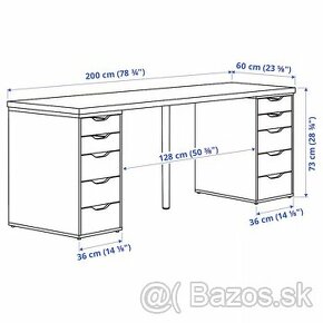 Stôl+ stolička /lampa a nástenka ZADARMO/ IKEA - 1