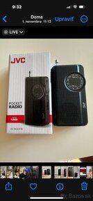 Predám nové prenosne radio JVC RA-E311B