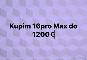 Kupim iphone 16pro Max…ponukam 1250€