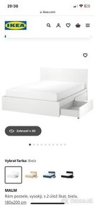 Manželská posteľ MALM Ikea