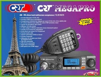 CB vozidlová vysielačka CRT MEGAPRO 12/24V