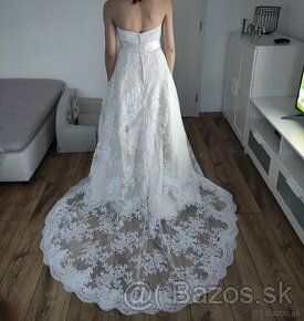 Svadobné čipkované šaty - 1