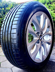 alu R17 5x112, senzory tlaku, letné pneu 205/55, orig. BMW 2