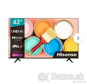 RUŠENIE SKLADU Televízor UHD Hisense 43A6BG