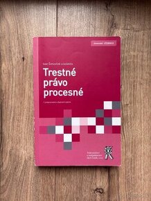 I. Šimovček - Trestné právo procesné. 3. vyd.