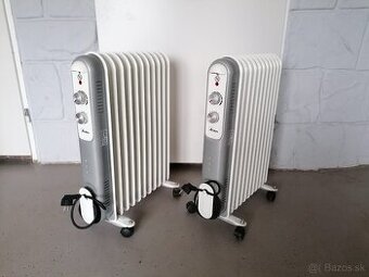 Olejový radiátor (elektrický ohrievač) 2500W - 2 kusy