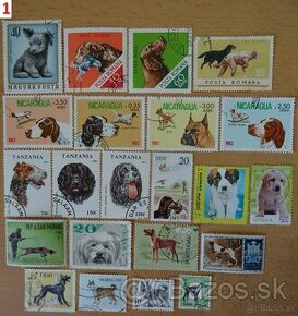 Nádherné poštové známky PSY
