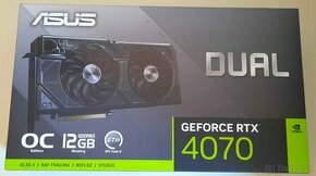 ASUS Dual GeForce RTX 4070 OC Edition. Top