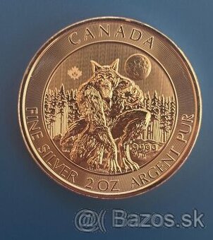 Strieborná minca 2 oz Werewolf (Vlkolak) 2021