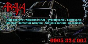 Autodoprava-NákladnéTAXI-Vypratávanie-Montáž nábytku-Kosenie