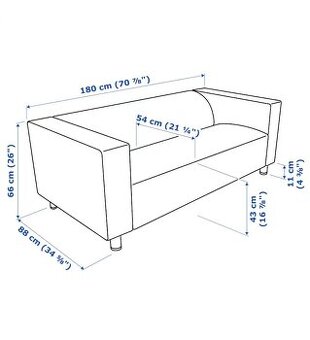 Predám dvojsedačku Ikea