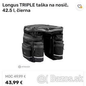 Taška na nosič LONGUS triple + pláštenka