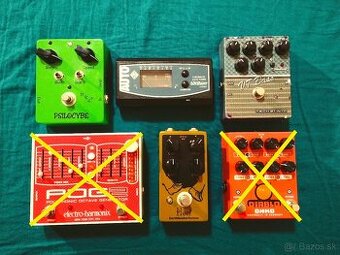 Gitarové efekty pedále (guitar effect pedals FX)