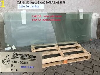 Čelné a bočné sklo na LIAZ a TATRA