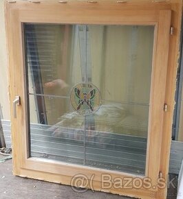 Okna drevené euro s vytrážou 112š x 125v