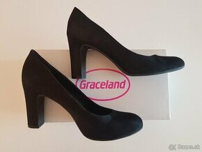 Dámske semišové topanky "Graceland" na podpätku 9 cm _ EU 39