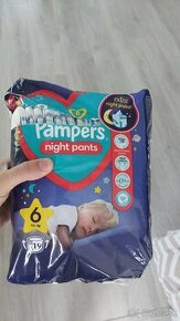 Plienky pampers night pants 6