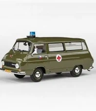 Model 1:43 - zelená vojenská sanitka - Škoda 1203