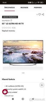 65'' LG ULTRA HD 4K TV