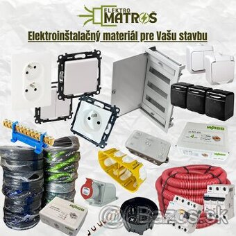 Elektroinštalačný materiál, legrand, eaton, cyky kable, FXP