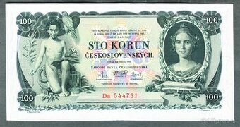 Staré bankovky - 100 kčs 1931 velmi pěkný stav