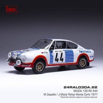 Modely Škoda R5 a 130 RS 1:24 IXO - 1