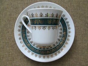 Karlovarský porcelán - retro kávová nová súprava