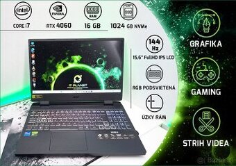 15,6" Acer Nitro V, i7-12gen/16GB DDR5/RTX 4060/1TB