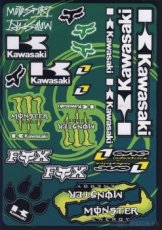 Predám sadu nálepiek moto Kawasaki Monster Fox