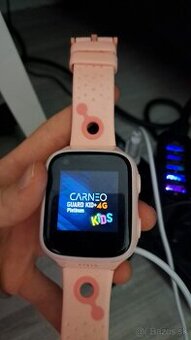 Smart hodinky Carneo GUARDKID+ 4G Platinum - rúžové