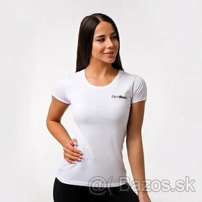 Dámske tričko Basic White - GymBeam (L,pošpinené)