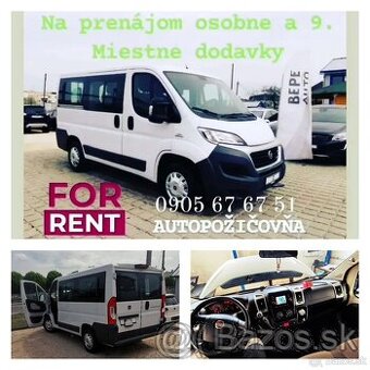 Prenajom Fiat Ducato,Autopozicovna