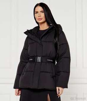 CALVIN KLEIN dámska puffer bunda s opaskom S - 1